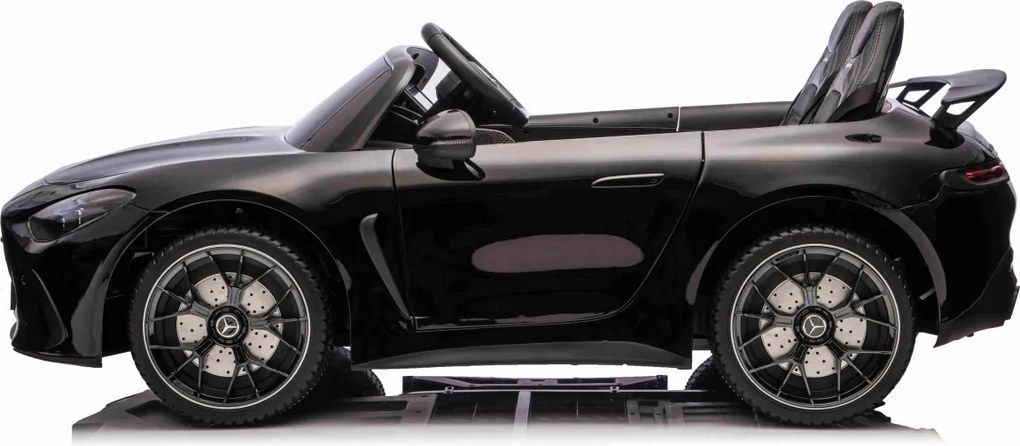 Carro elétrico para Crianças 24V, 2 Lugares, 4x4  Mercedes-Benz GT63 AMG, Rodas de espuma EVA, assento Couro ecológico Preto
