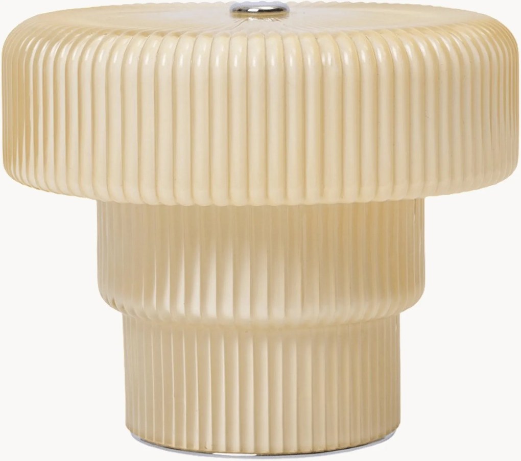 Candeeiro de mesa LED portátil e regulável artesanal Ripple