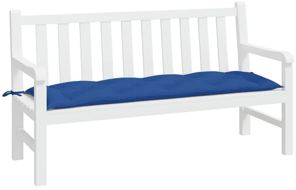 Almofadão p/ banco de jardim 150x50x7 cm tecido oxford azul