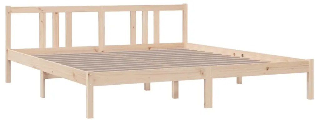 Estrutura de cama super king 180x200 cm madeira maciça