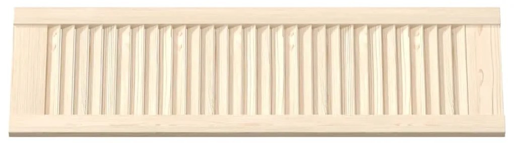 Portas de armário 2 pcs com design de persiana pinho maciço
