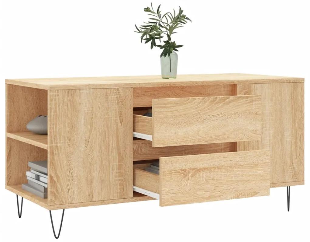 Mesa de centro derivados de madeira carvalho sonoma