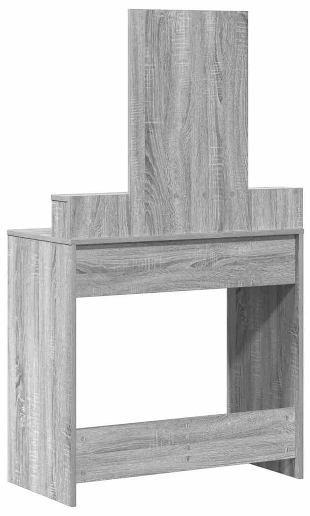 Mesa de Maquilhagem Cinzenta Sonoma com Gavetas 79x41x140 cm