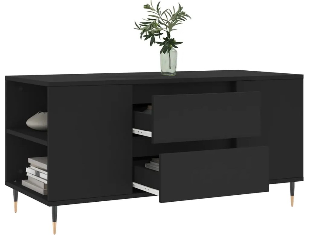 Mesa de centro 102x44,5x50 cm derivados de madeira preto
