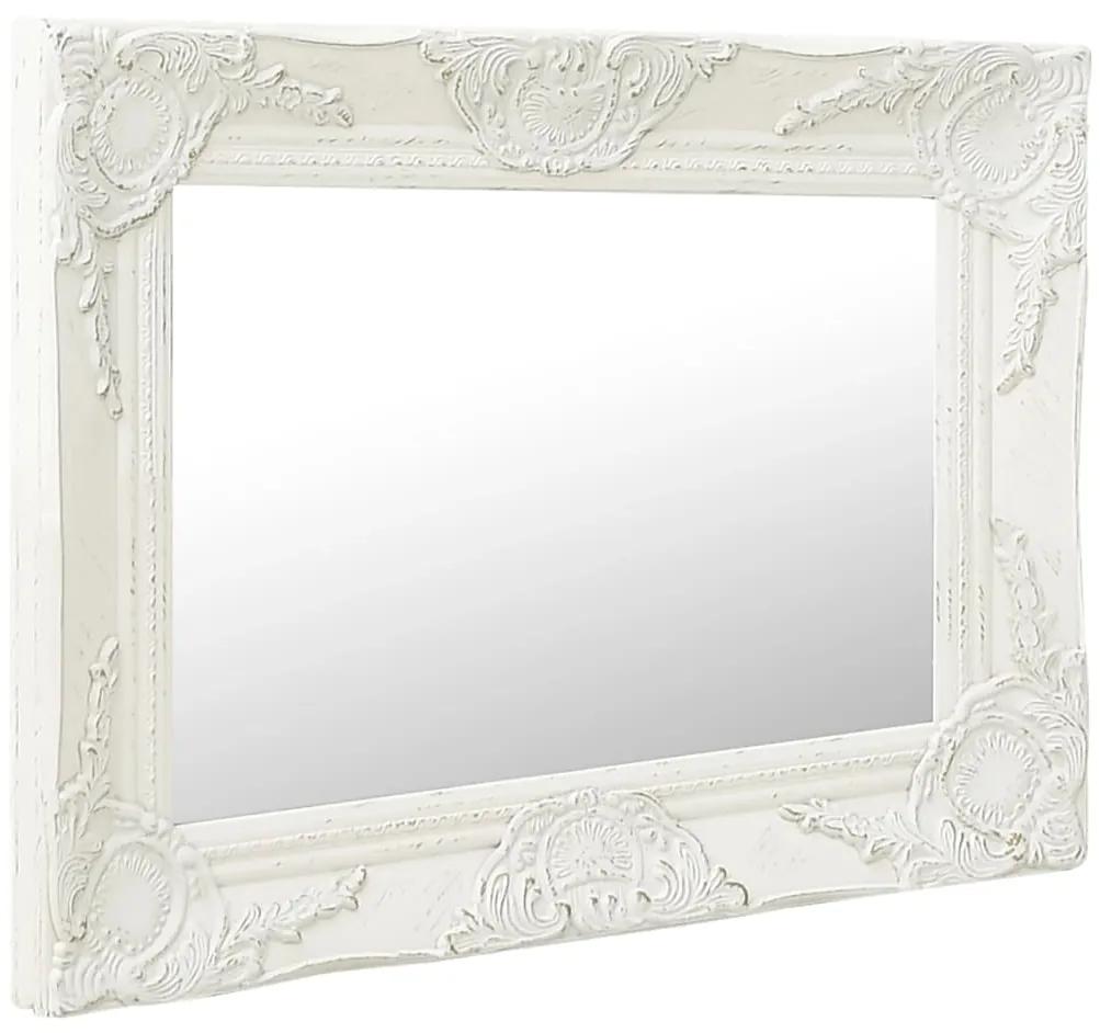 Espelho de parede estilo barroco 50x40 cm branco