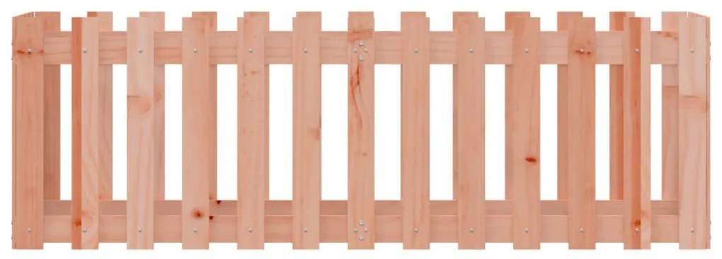 Canteiro elevado c/ design de cerca 150x50x50cm madeira douglas