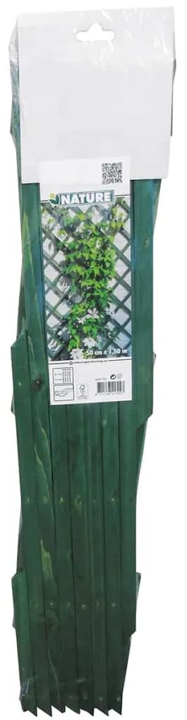 Nature Treliça de jardim 50x150 cm madeira verde