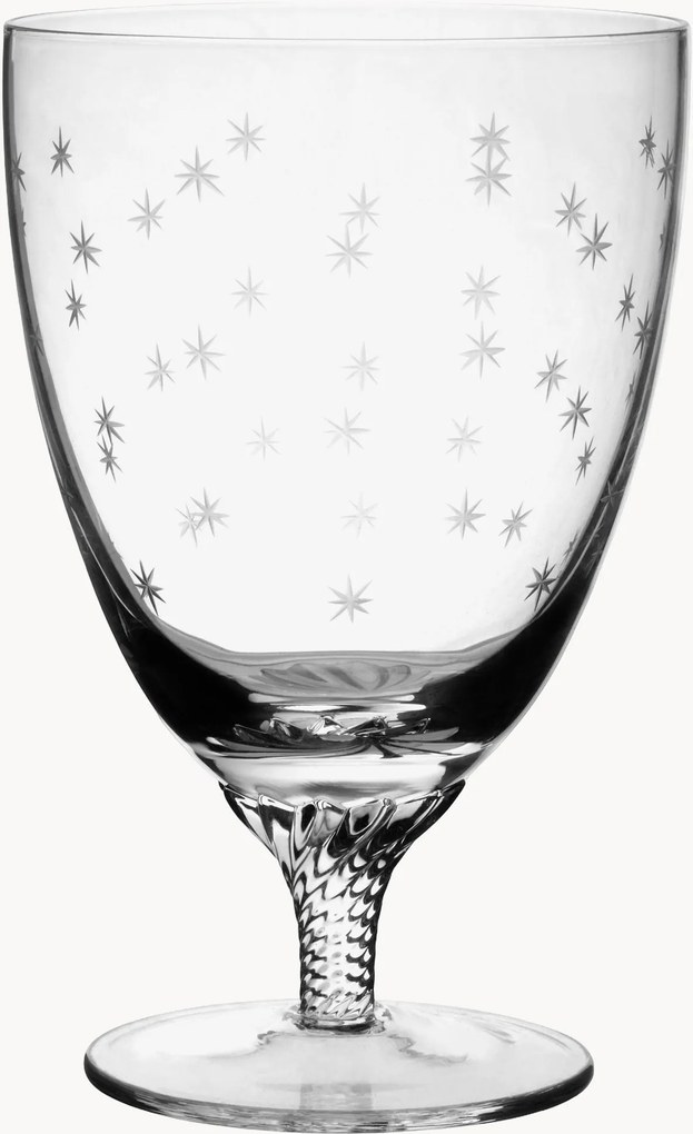 Copos bistrô em cristal artesanal Stars, conjunto de 6
