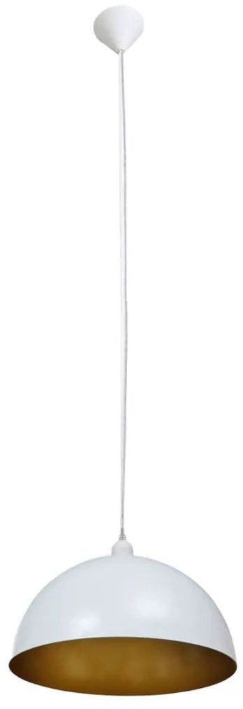 Candeeiros de teto 2 pcs altura ajustável semiesféricos branco