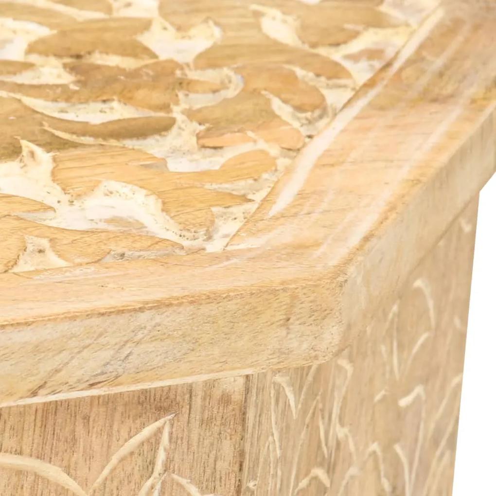 Mesa de apoio Ø48 cm madeira de mangueira maciça