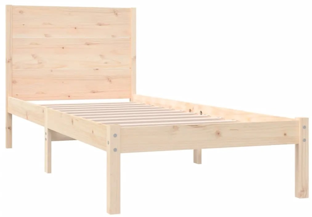 Cama sem colchão 90x200 cm madeira de pinho maciça