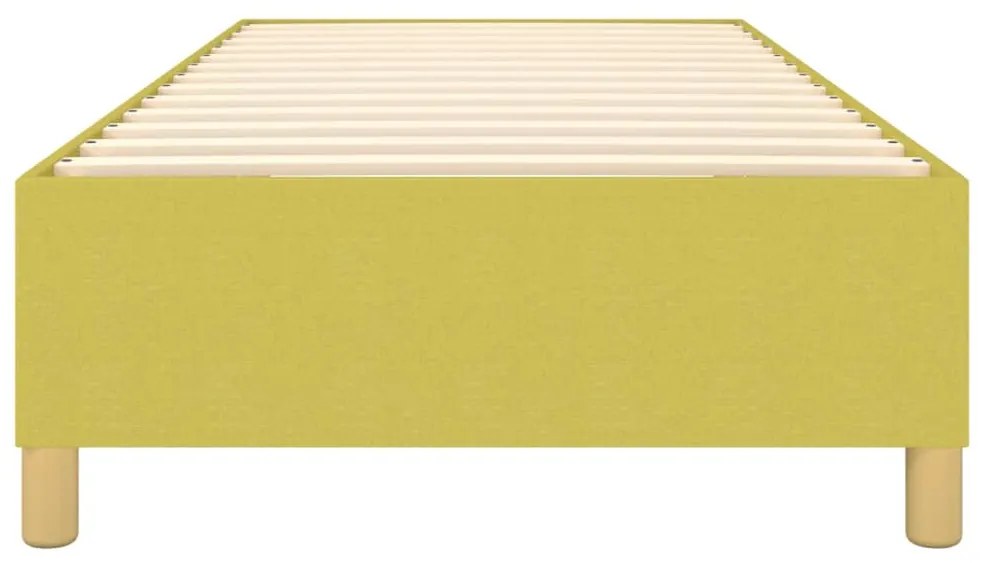 Estrutura de cama sem colchão 100x200 cm tecido verde