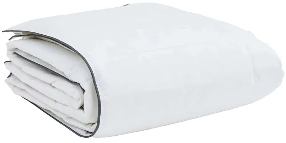 Edredão com travesseiro 2 pcs Branco 155 x 200 cm Penugem