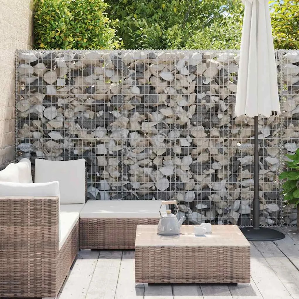 Muro gabião com tampas aço galvanizado 900x30x200 cm