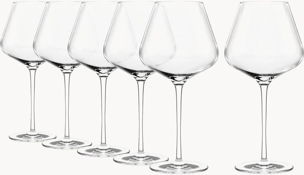 Copos de vinho da Borgonha Quatrophil, conjunto de 6