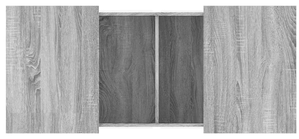 Mesa de centro 80x55x40 cm derivados de madeira cinzento sonoma