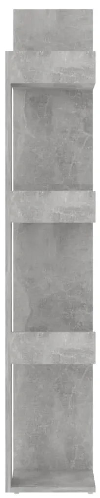 Estante 86x25,5x140 cm derivados de madeira cinzento-cimento