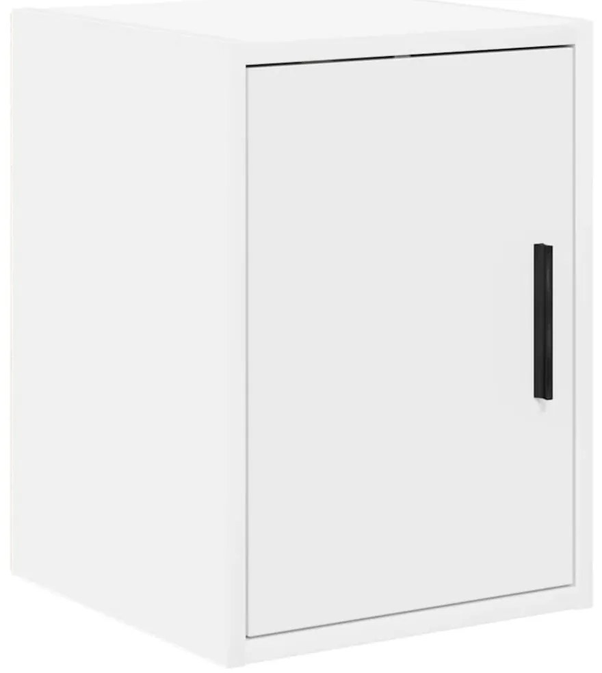 Armários de garagem 2 pcs derivados de madeira branco