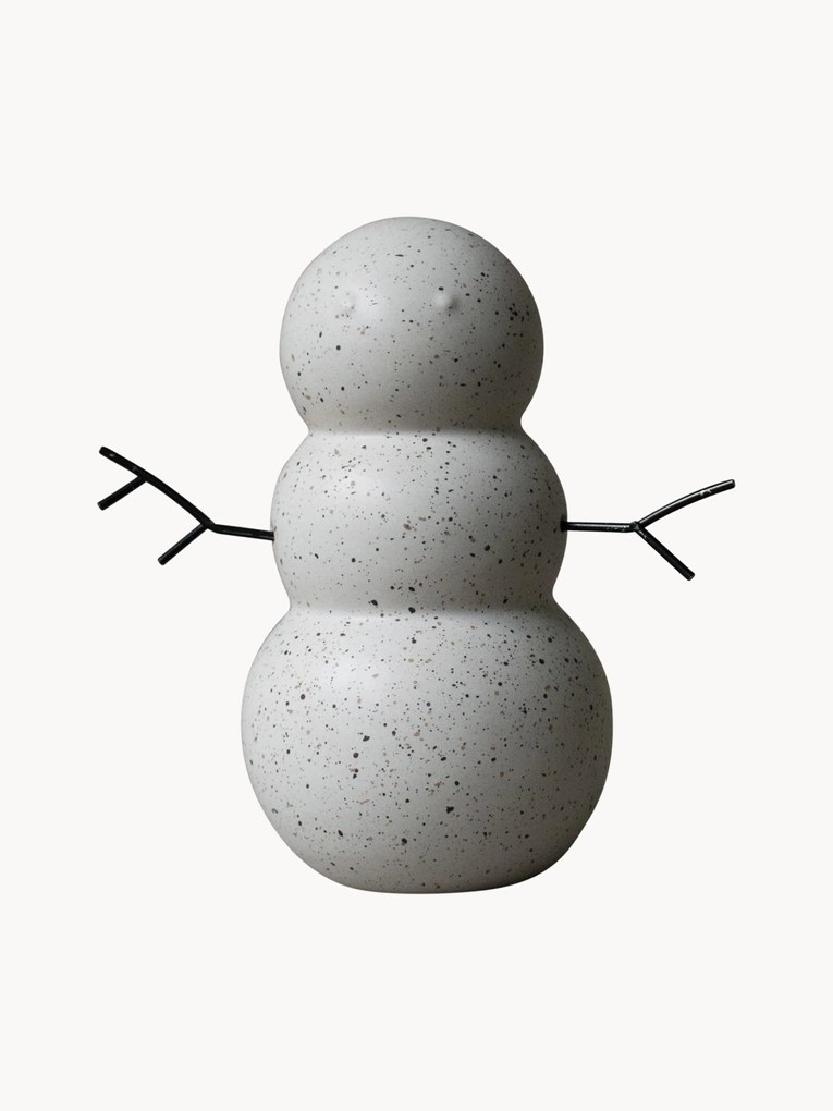 Objeto decorativo de Natal em cerâmica Snowman