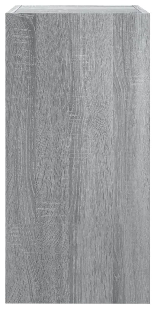 Móvel de TV 30,5x30x60 cm derivados de madeira cinzento sonoma
