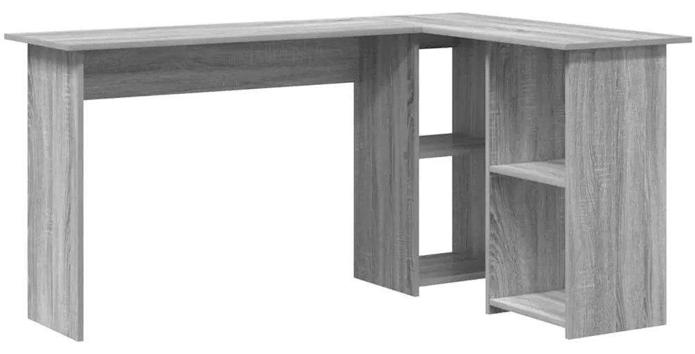 Secretária Cinzenta Cinzento Sonoma MDF Média Armazenagem