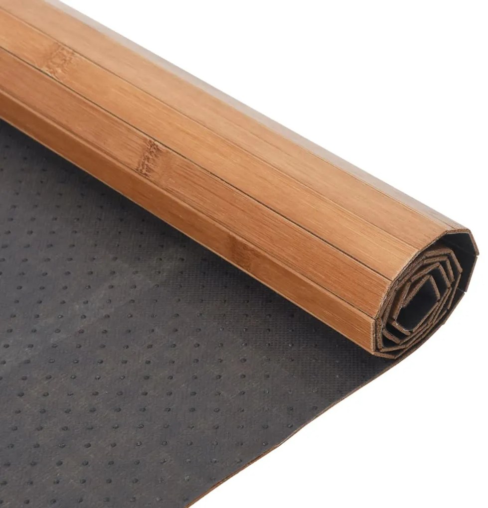 Tapete retangular 80x100 cm bambu cor natural
