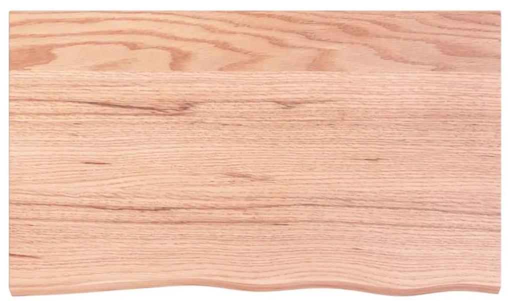 Prateleira de parede 100x60x2cm carvalho tratado castanho-claro