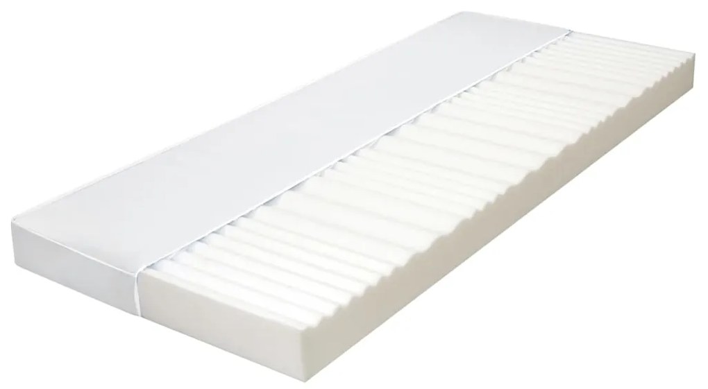 282804 vidaXL Colchão 90x200 cm 7 zonas espuma PU 10 cm H2 H3