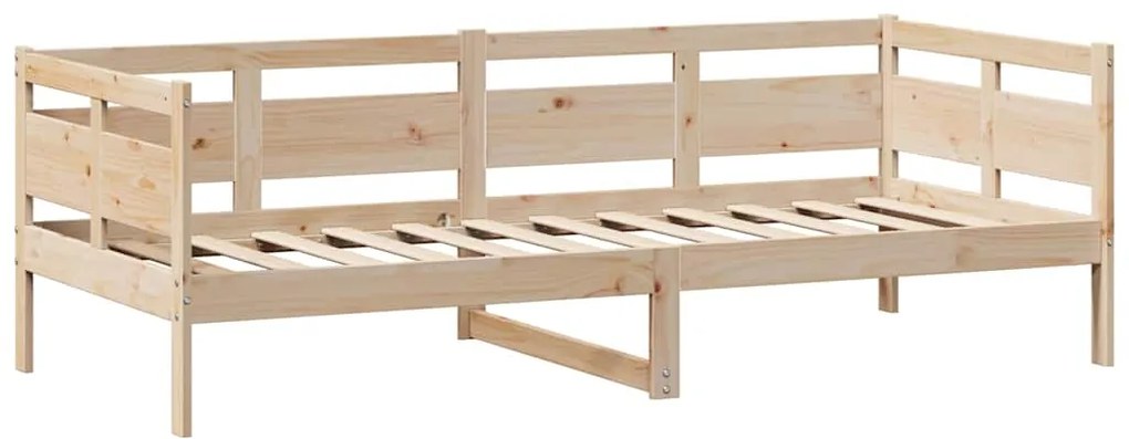 Sofá-cama com gavetas 90x190 cm madeira de pinho maciça