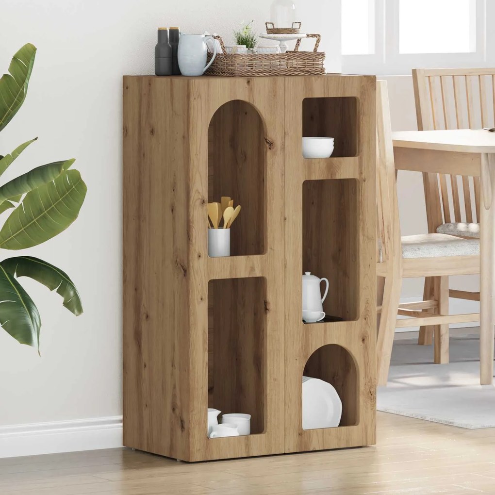 vidaXL Buffet Carvalho Artesanal 59 x 35 x 100,5 cm Madeira processada