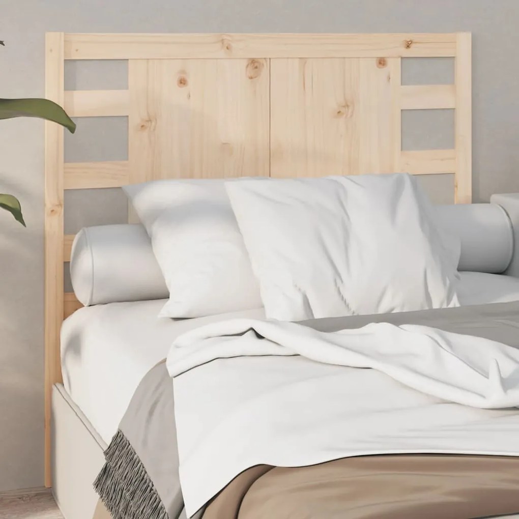 vidaXL Cabeceira de cama 106x4x100 cm pinho maciço