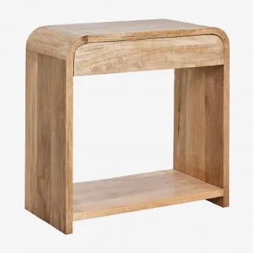 Consola De Entrada Em Madeira De Manga E Mdf Shelby Madeira De Manga & ↔︎ 75 Cm - Sklum