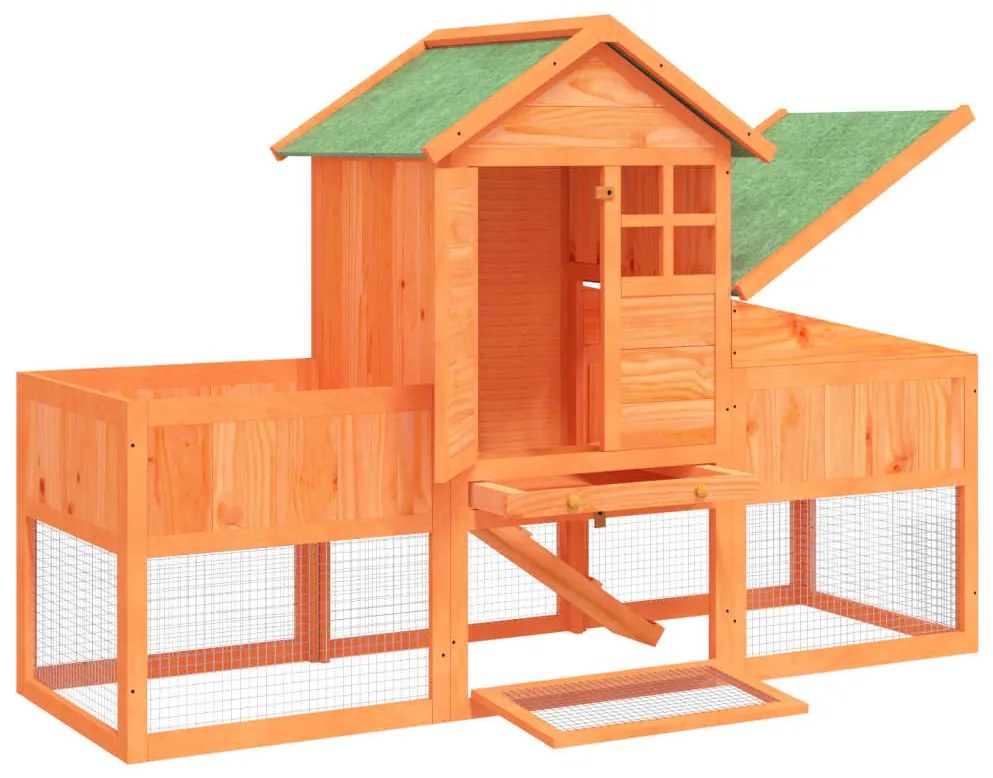 Coelheira 170x63x113 cm pinho maciço castanho