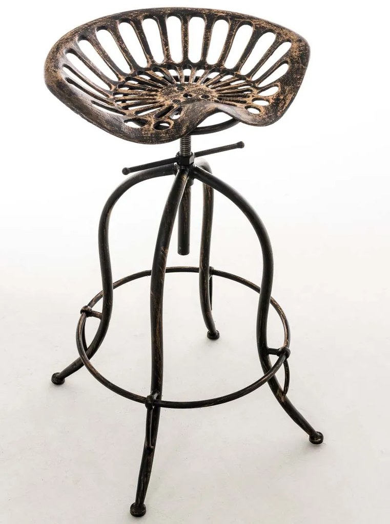 Banco de bar Mimosa 43 x 74-94 x 43 cm Bronze