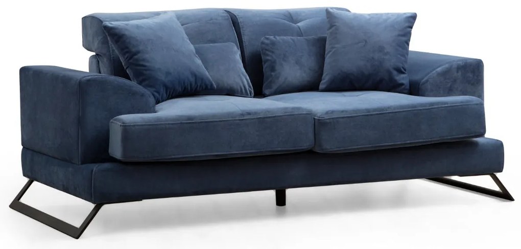 Sofá de 2 Lugares Frido – Azul Marinho – 185 x 100 x 92 cm