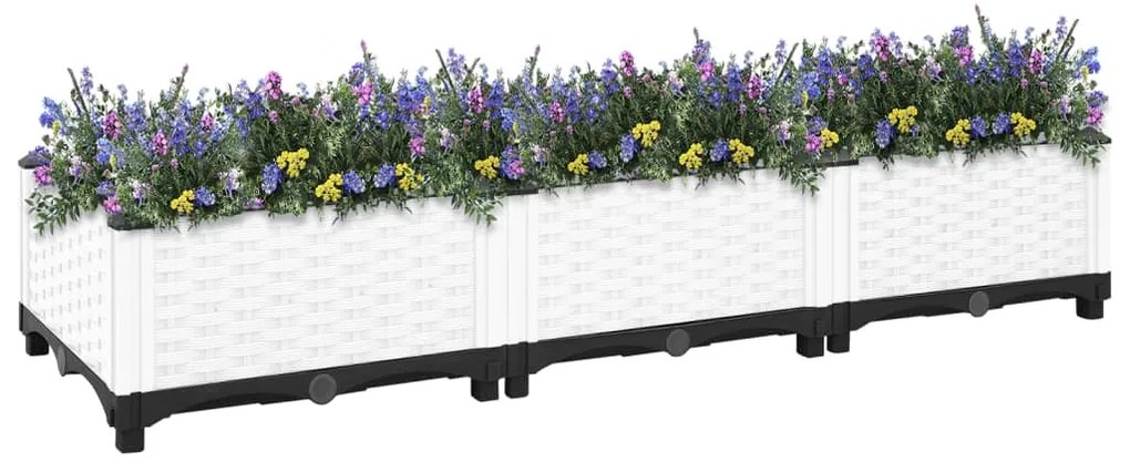 Canteiro elevado 120x40x23 cm polipropileno