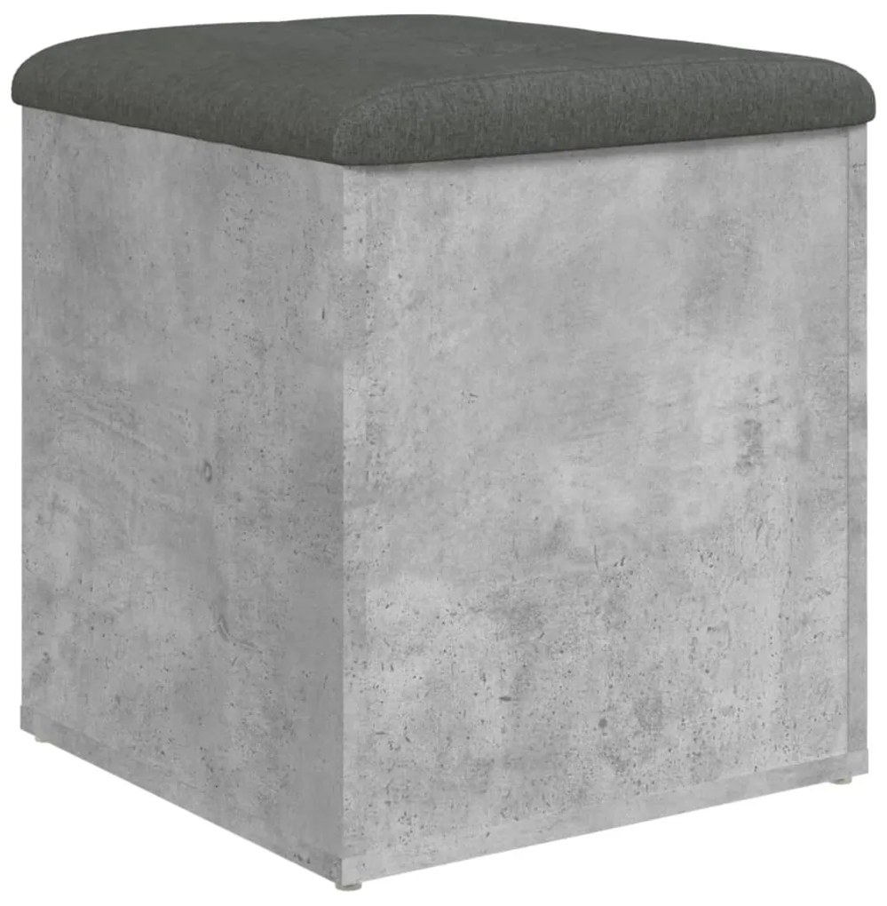 Banco de arrumação 42x42x45cm derivados madeira cinzento sonoma