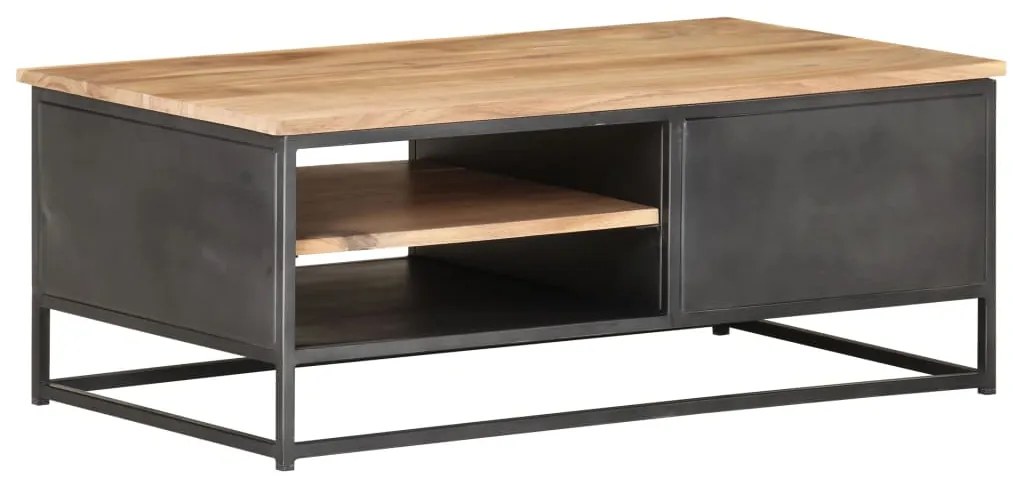 Mesa de centro 90x50x35 cm madeira de acácia maciça