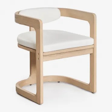 Cadeira De Jantar Em Madeira De Eucalipto Selira Castanho Eucalipto Claro - Sklum