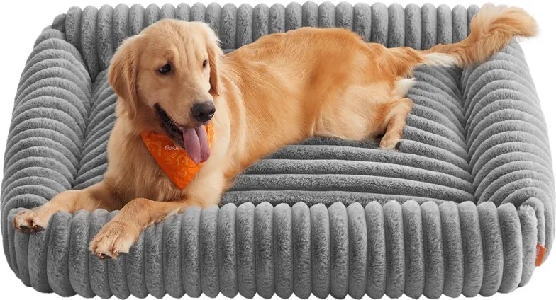Cama ortopédica para cães de tamanho médio 120 x 85 x 23 cm Cinzenta