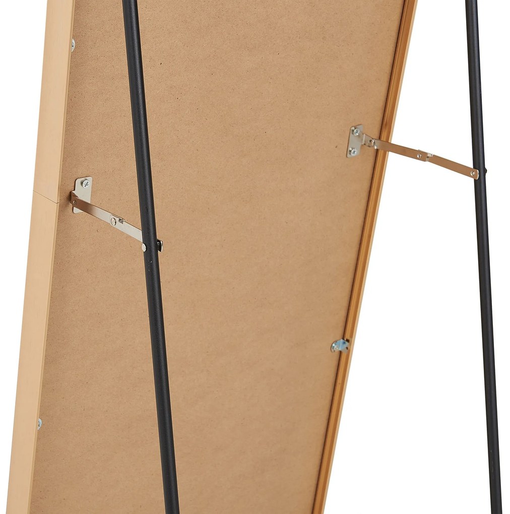 Espelho de pé dourado 36 x 150 cm BAGNOLET Beliani