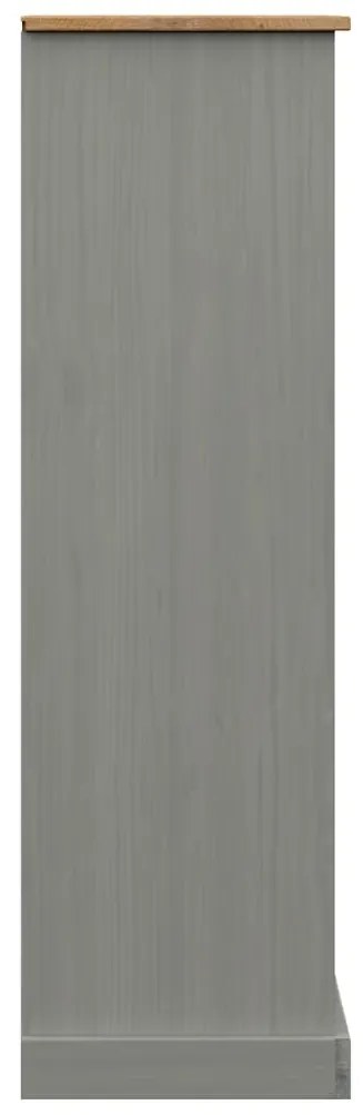 Estante VIGO 90x35x114,5 cm madeira de pinho maciça cinzento