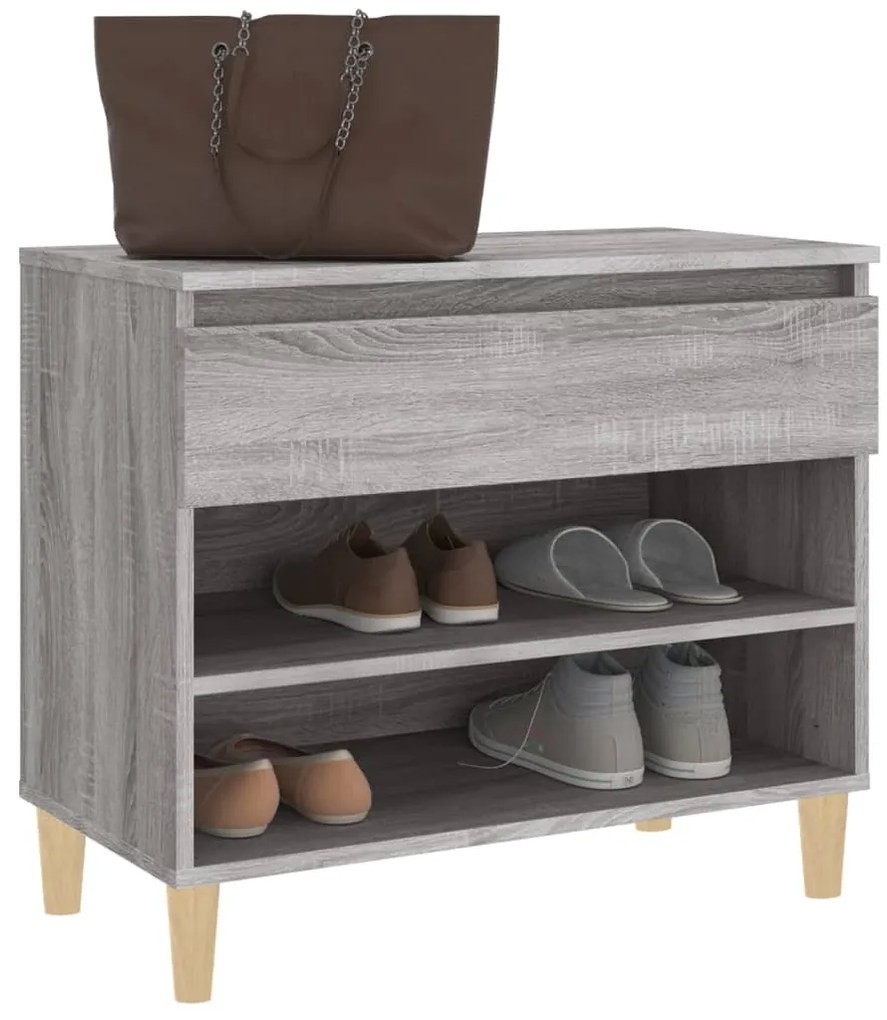 Sapateira 70x36x60 cm derivados de madeira cinzento sonoma