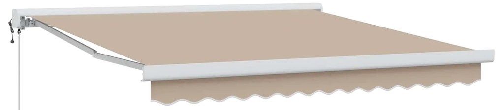 vidaXL Toldo Bege 300 x 250 x 165 cm Poliéster e Alumínio