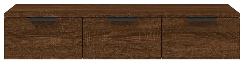 Armário parede 102x30x20 cm derivados madeira carvalho castanho