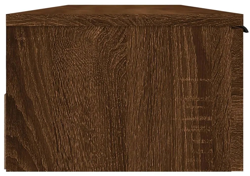 Armário parede 102x30x20 cm derivados madeira carvalho castanho