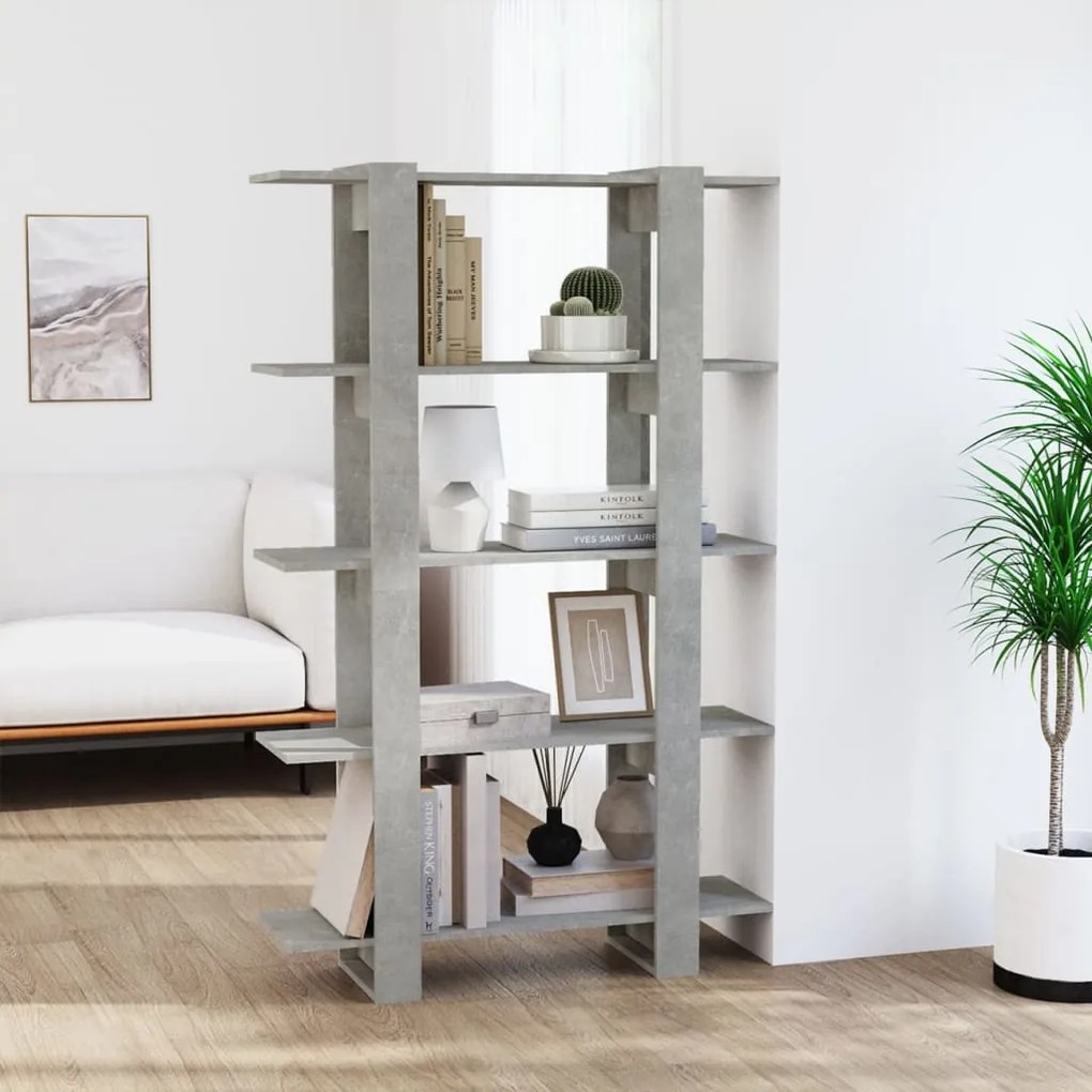 811533 vidaXL Estante/divisória 100x30x160 cm cor cinzento cimento