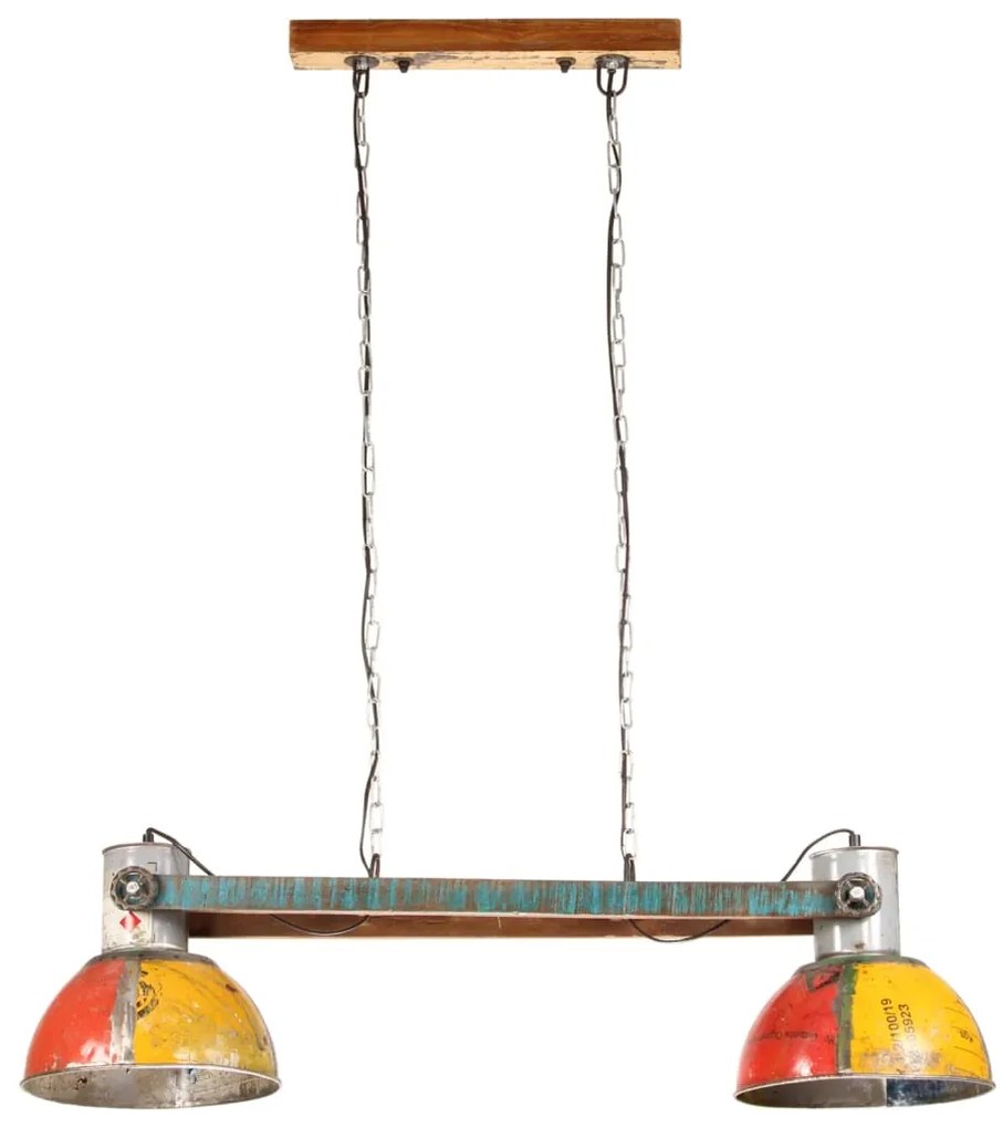 Candeeiro suspenso industrial 25W 111 cm E27 multicor