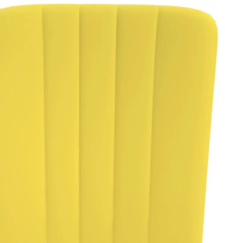 Cadeiras de jantar 2 pcs veludo amarelo mostarda