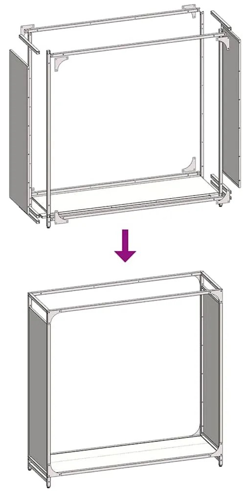 Suporte para lenha 90x28x90 cm aço laminado a frio antracite